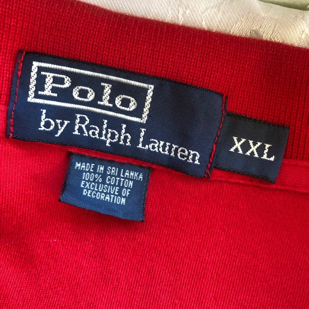 Polo Ralph Lauren Red Polo Shirt Men’s Size XXL 1/4 Button-Up Short Sleeves Top